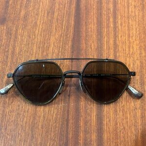 Chrome Hearts Black Oval Sunglasses